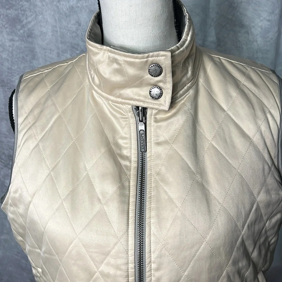 Ralph Lauren Gold & Silver Reversible Quilted Vest with Pockets - size PL - Picture 7 of 16